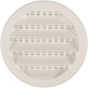 2 Inch Round Plastic Screen Louver White PLW100 2 by Maurice Franklin Best Price