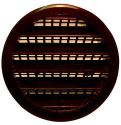 1 Inch Round Plastic Screen Louver Brown PLB-100 1 by Maurice Franklin Best Price