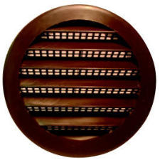 3 Inch Round Plastic Screen Louver Brown PLB-100 3 by Maurice Franklin Best Price