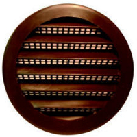 3 Inch Round Plastic Screen Louver Brown PLB-100 3" by Maurice Franklin
