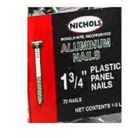 100 Pack 1 3/4 Inch Aluminum Plastic Panel Nails 2FFMSK by Nichols Wire Best Price