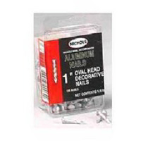 200 Pack 1 Inch Aluminum Oval Head Nails 2KICXH by Nichols Wire Best Price