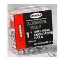 1/4 Pounds 1 Inch Oval Head Trailer Nails 124 by Nichols Wire Best Price