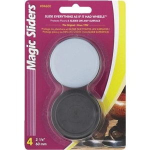 Magic Sliders 60 Mm Round Furniture Cup Style 2 3/8 Inch Furniture Sliders 04600 by Magic Sliders Best Price