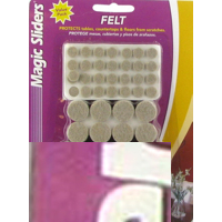 Magic Sliders Heavy Duty Oatmeal Felt Value Pack 132 Pieces