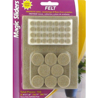 Magic Sliders 102 Piece Magic Sliders Heavy Duty Oatmeal Felt Value Pack