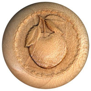 Apple Engraved Real Maple Wood Cabinet Knob MCK51ECCP by Menzner Hardwoods Best Price
