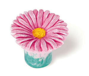 1 1/2 Inch Pink Daisy Cabinet Knob SD101-108 by Siro Designs Best Price