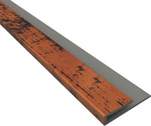 Fasade 18In Edge J-Trim Copper 92218 by Acoustic Ceiling Product Best Price