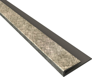 Fasade 18 Edge J-Trim Silver 92221 by Acoustic Ceiling Product Best Price