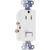 15 Amp 125 Volt White 2 Pole 3 Wire Grounding Combination Switch and Outlet 681WCC6 by Pass and Seymour
