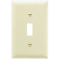 10 Pack Ivory 1 Gang 1 Toggle Opening Nylon Wall Plate TP1ICP10 by Pass and Seymour Best Price