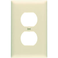 10 Pack Ivory 1 Gang 1 Duplex Outlet Opening Nylon Wall Plate TP8ICP10 by Pass and Seymour Best Price