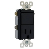 15 Amp Black Single Pole Switch and Receptacle Combination TM818BKCC6 by Pass and Seymour