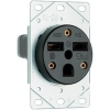 30 Amp 250 Volt Black 2 Pole 3 Wire Grounding Flush Mount Power Receptacle 3801CC6 by Pass and Seymour
