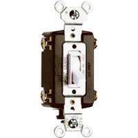 15 Amp White 4 Way White Grounded Standard 4 Way Toggle Switch 664WGCC10 by Pass and Seymour Best Price