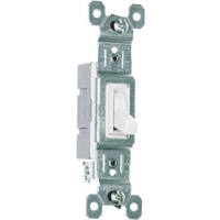 10 Pack 15 Amp 120 V White Grounded Standard Single Pole Toggle Switch 660WGCP8 by Pass and Seymour Best Price