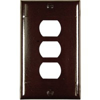 Brown 3 Despard Interchangeable Device Wall Plate 953B by Pass and Seymour