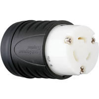 20 Amp 125 Volt Black and White Lock Connector L520CCCV3 by Pass and Seymour