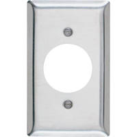 1 Gang 1.576 Inch Round Opening Stainless Steel Wall Plate SS720CC15 by Pass and Seymour Best Price