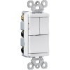 15 Amp 120/277 Volt White Grounding 3 Single Pole Switches TM8111WCC6 by Pass and Seymour