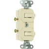 Ivory Grounding 2 Single Pole Switches Duplex 690IGCC6 by Pass and Seymour