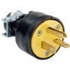 20 Amp 250 Volt Black Heavy Duty Rubber Construction Plug 1703CC10 by Pass and Seymour