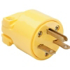 15 Amp 250 Volt Yellow Residential Heavy Duty Vinyl Construction Connector Plug 4866YCC10 by Pass and Seymour