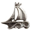 Premier Nautical Collection Sailboat Cabinet Knob Antique Bright Silver EE-OR209-ABS by Emenee