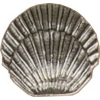 Premier Nautical Collection Scallop Shell Cabinet Knob Antique Bright Silver EE-OR206-ABS by Emenee