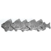 Premier Nautical Collection School of Fish Facing Left Cabinet Pull Antique Bright Silver EE-OR219-ABS by Emenee