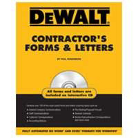 Dewalt Dewalt Contractors Forms and Let 978-0-9777183-2-0 by Cengage Learning Best Price