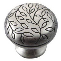 1 1/4 Inch Antique Silver Vine Knob MG-10211 by MNG Hardware Best Price