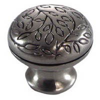 1 1/4 Inch Satin Nickel Vine Knob MG-10221 by MNG Hardware Best Price