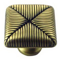 1 1/4 Inch Antique Brass Cushion Knob MG-10710 by MNG Hardware Best Price