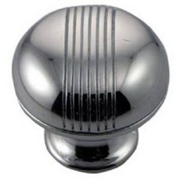 1 1/4 Inch Polished Chrome Stripe Knob MG-12515 by MNG Hardware Best Price