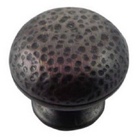 1 1/4 Inch Bronze Hammered Knob MG-12813 by MNG Hardware Best Price
