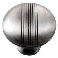 1 1/2 Inch Satin Chrome Stripe Knob MG-13221 by MNG Hardware Best Price