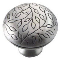 1 1/2 Inch Antique Silver Vine Knob MG-15111 by MNG Hardware Best Price