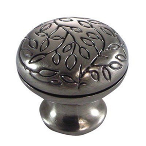 1 1/2 Inch Satin Nickel Vine Knob MG-15121 by MNG Hardware Best Price