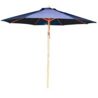 9 Foot Wood Blue Umbrella 01206 by Bond Manufacturing Best Price