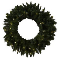 30 Inch Pvc White Light Wreath LED-025DIY-300-A-3V-WW by Neo Neon International Best Price