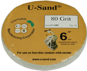 20 Pack 80 Grit Sandpaper U-680 by Cherryhill Manufacturing Best Price