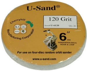 20 Pack 120 Grit Sandpaper U-6120 by Cherryhill Manufacturing Best Price
