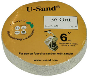 20 Pack 36 Grit Sandpaper U-636 by Cherryhill Manufacturing Best Price