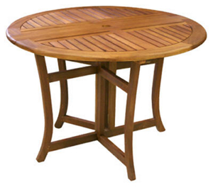 43 Inches Rnd Eucalyptus Table 10020 by Outdoor Interiors Best Price