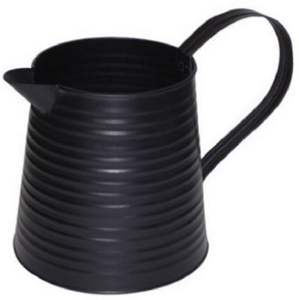 7 1/2 Inch Medium Black Watering Vase 50830MB by Outdoor Interiors Best Price