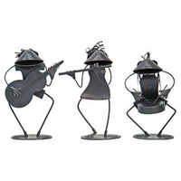 14 Inches Frog Band Statues 30511 by L World International Best Price