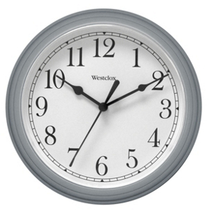 8.5 Round Wall Clock Silver 46984 by Westclox Best Price