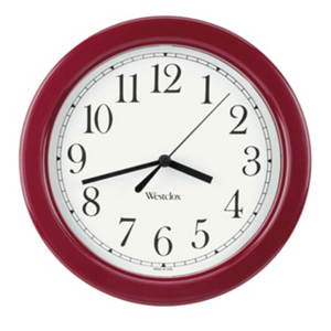 8.5 Round Wall Clock Burg 46983 by Westclox Best Price